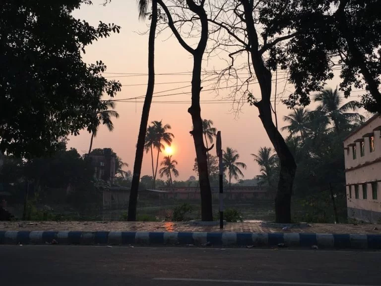 Sunset near Nimpith Ashram